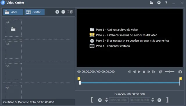 Captura del programa