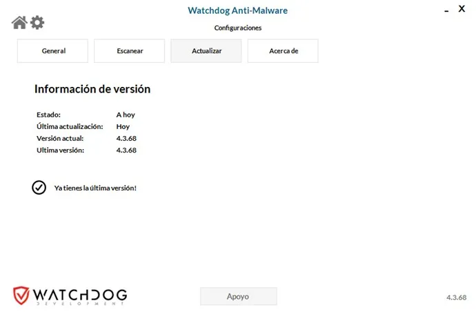 Captura del programa