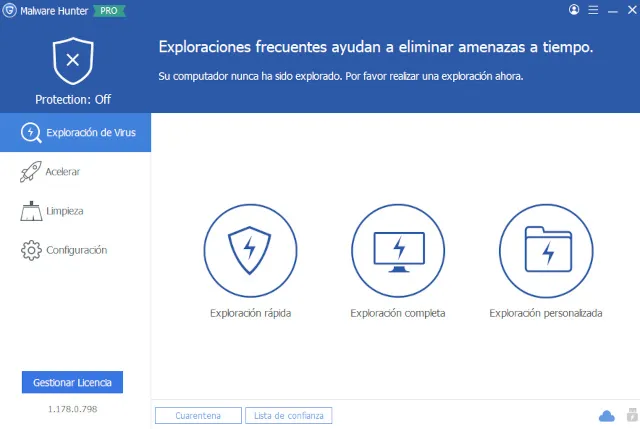 Captura del programa