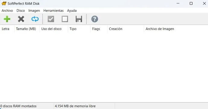 Captura del programa