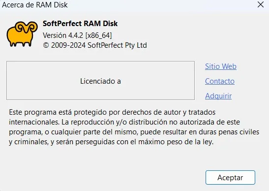 Captura del programa