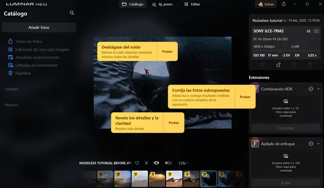 Captura del programa