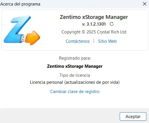 Captura del programa