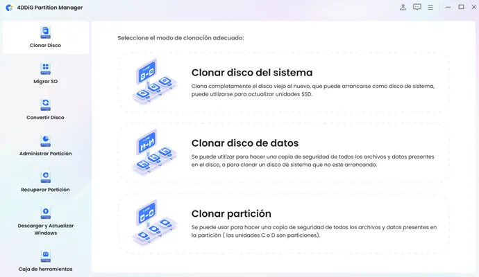 Captura del programa