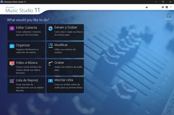 Captura del programa
