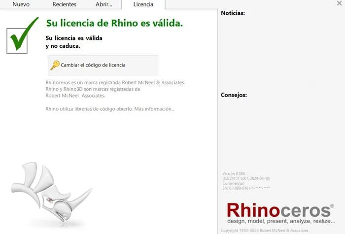 Captura del programa