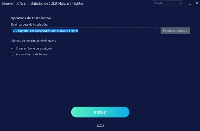 Captura del programa