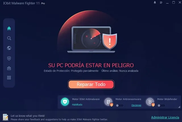 Captura del programa