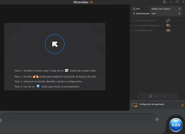Captura del programa