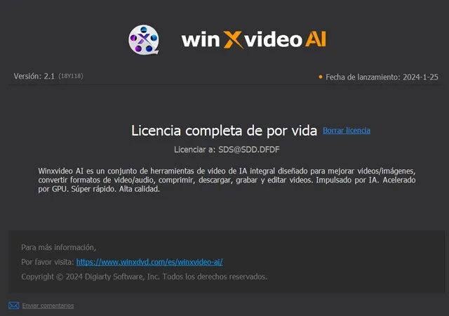 Captura del programa
